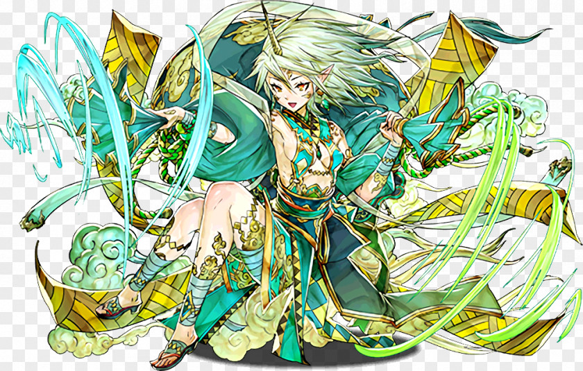 Cbbc パズル＆ドラゴンズ(Puzzle & Dragons) Fūjin Raijin Deity PNG