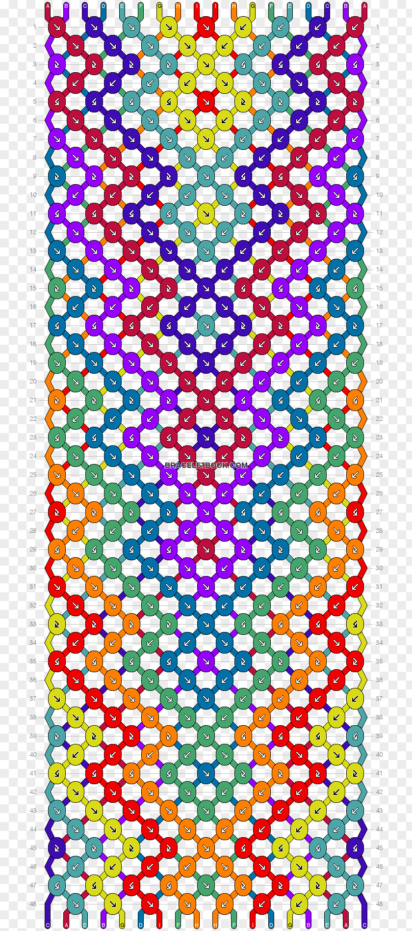 Friendship Bracelet Bead Pattern PNG