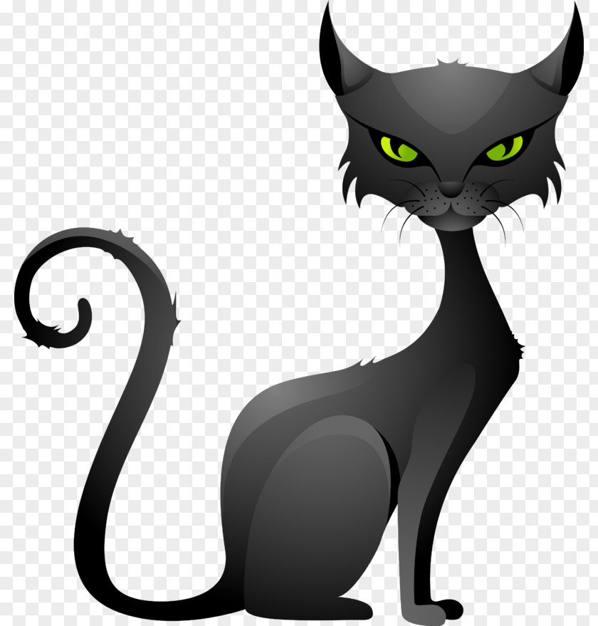 Kitten Black Cat Korat Whiskers Clip Art PNG