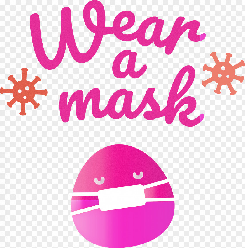 Wear A Mask Face PNG