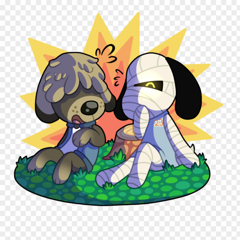 Animalcrossing Design Element Dog Cartoon Humour Vertebrate Illustration PNG