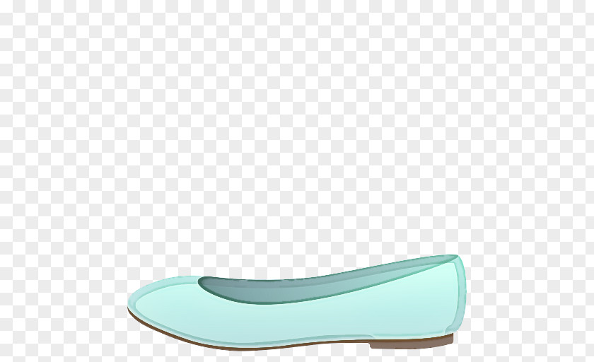Ballet Flat Walking Shoe Turquoise PNG
