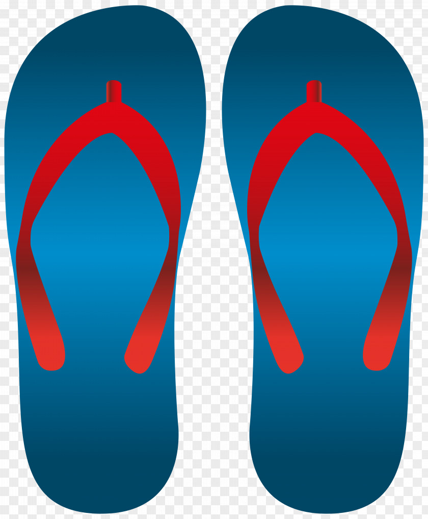 Blue Wreath Flip-flops Sandal Clip Art PNG