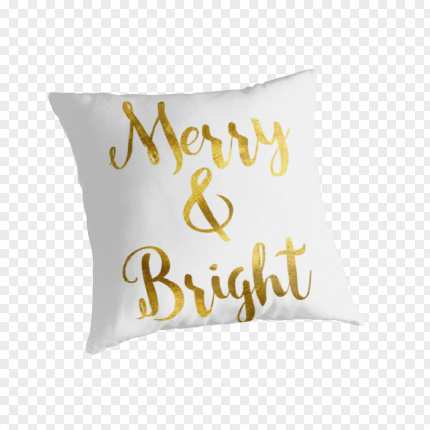 Bright Gold Throw Pillows Textile Cushion Material PNG