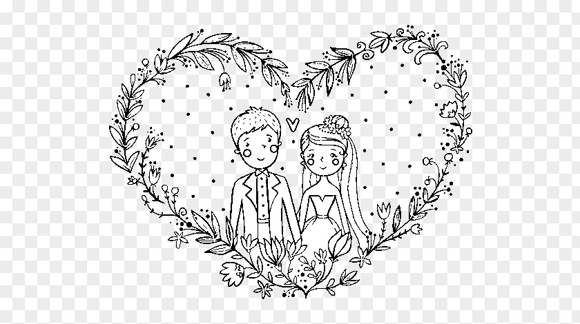Wedding Lullaby Coloring Book Drawing Marriage PNG