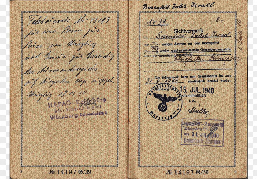 Passport Paper Material Font PNG