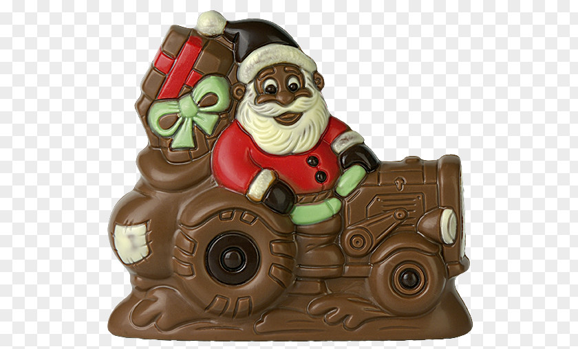 SACKS Santa Claus Christmas Day Tractor Garden Gnome PNG