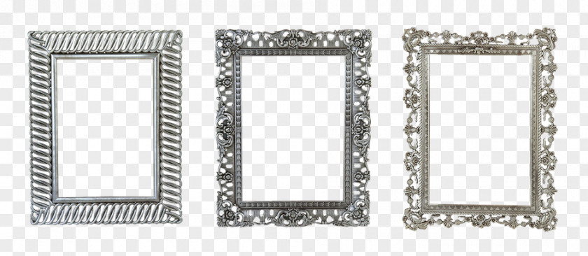 Silver Frame Picture Frames Art Photography PNG