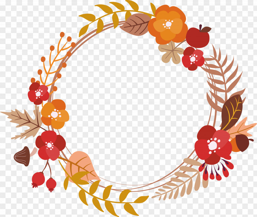 A Small Orange Blossom Box Autumn Euclidean Vector PNG