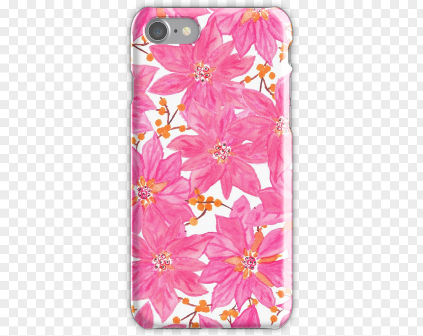 Design IPhone 8 Petal Pink Floral PNG
