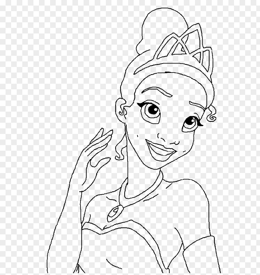 Disney Princess Tiana Belle Prince Naveen Coloring Book PNG
