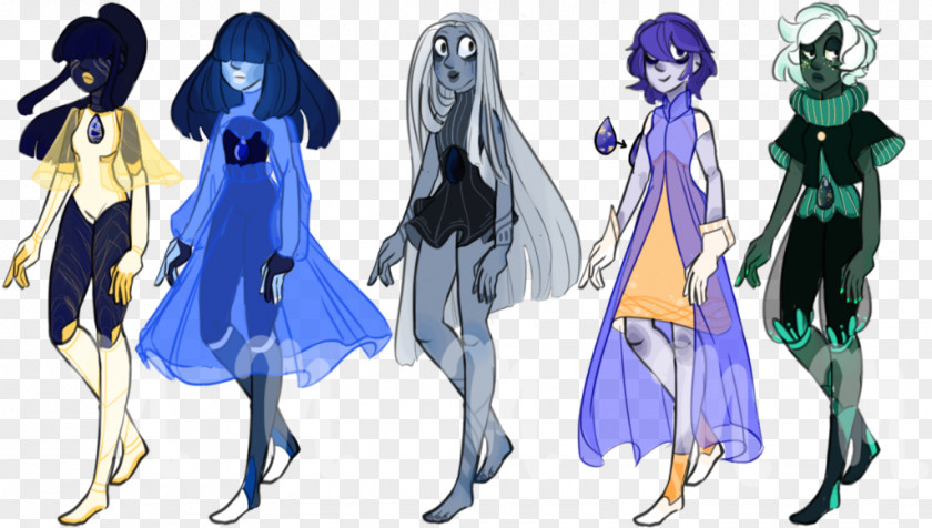 Gemstone Lapis Lazuli Gem Monster Costume PNG