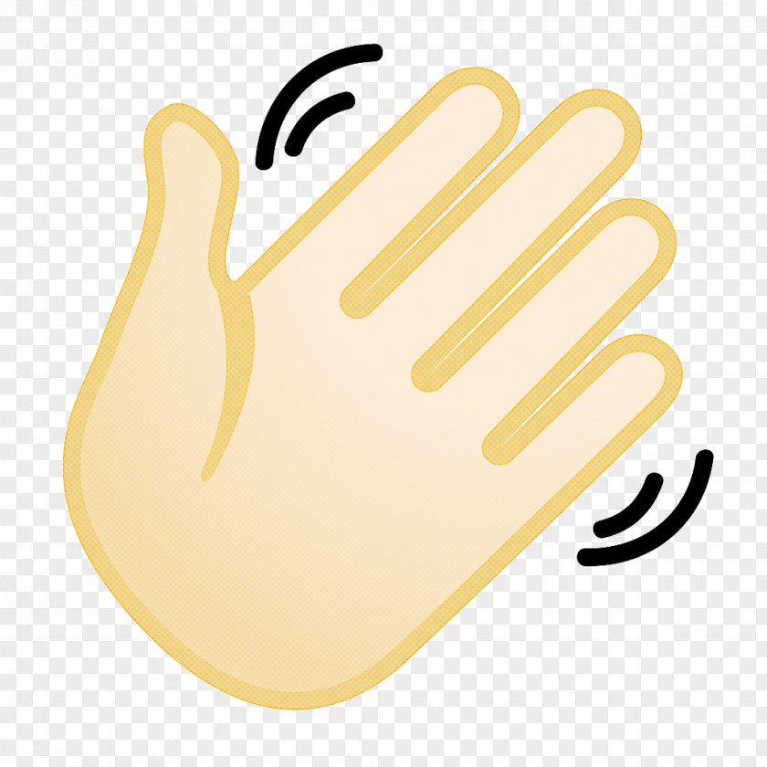 Gesture Hand Yellow Background PNG