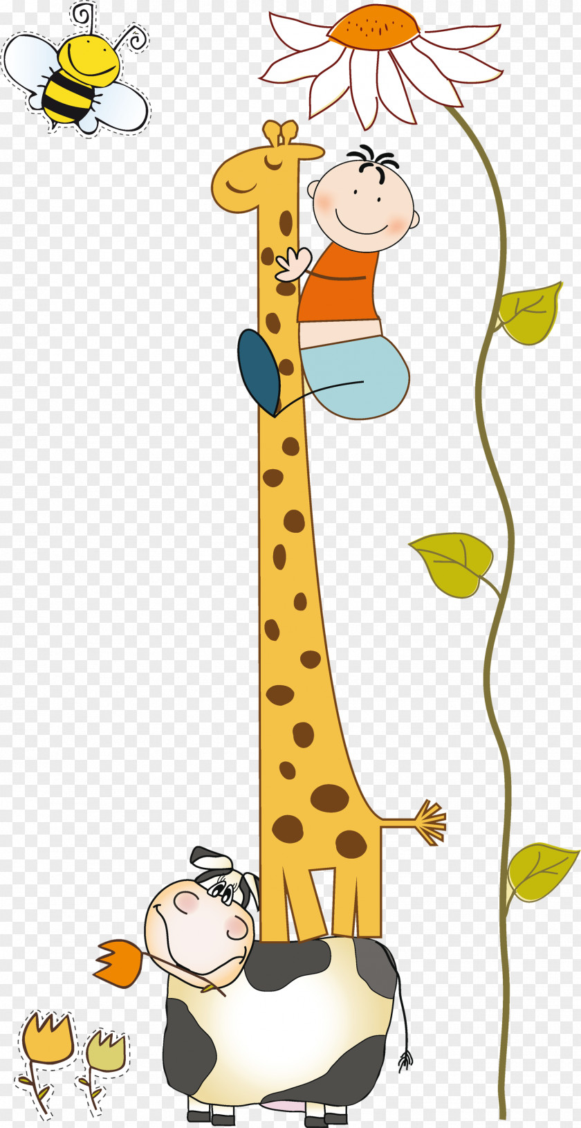 Giraff Baby Giraffes Cartoon Clip Art PNG