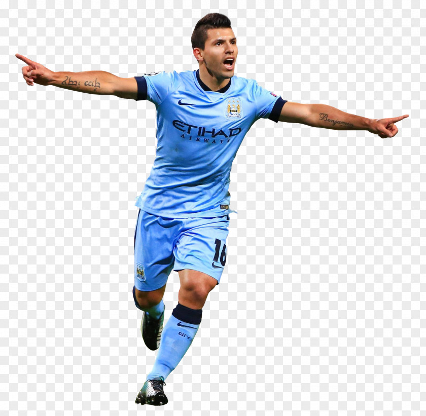 Sergio Aguero Manchester City F.C. Football Player Jersey Team Sport PNG