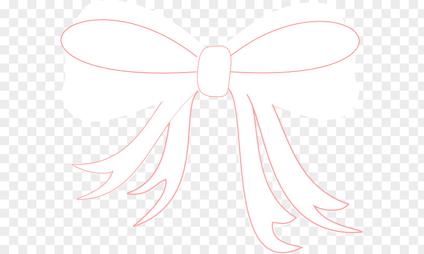 White Ribbon Insect Line Art PNG