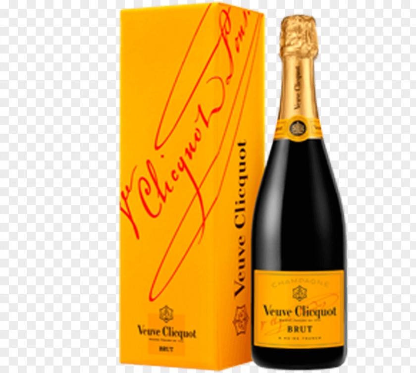Yellow Gift Champagne Sparkling Wine Pinot Noir Veuve Clicquot PNG