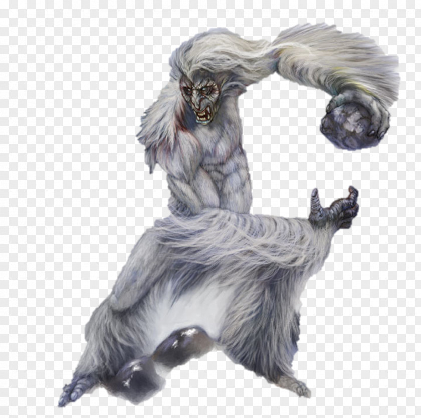 Yeti Bigfoot Legend Mythology Dungeons & Dragons PNG