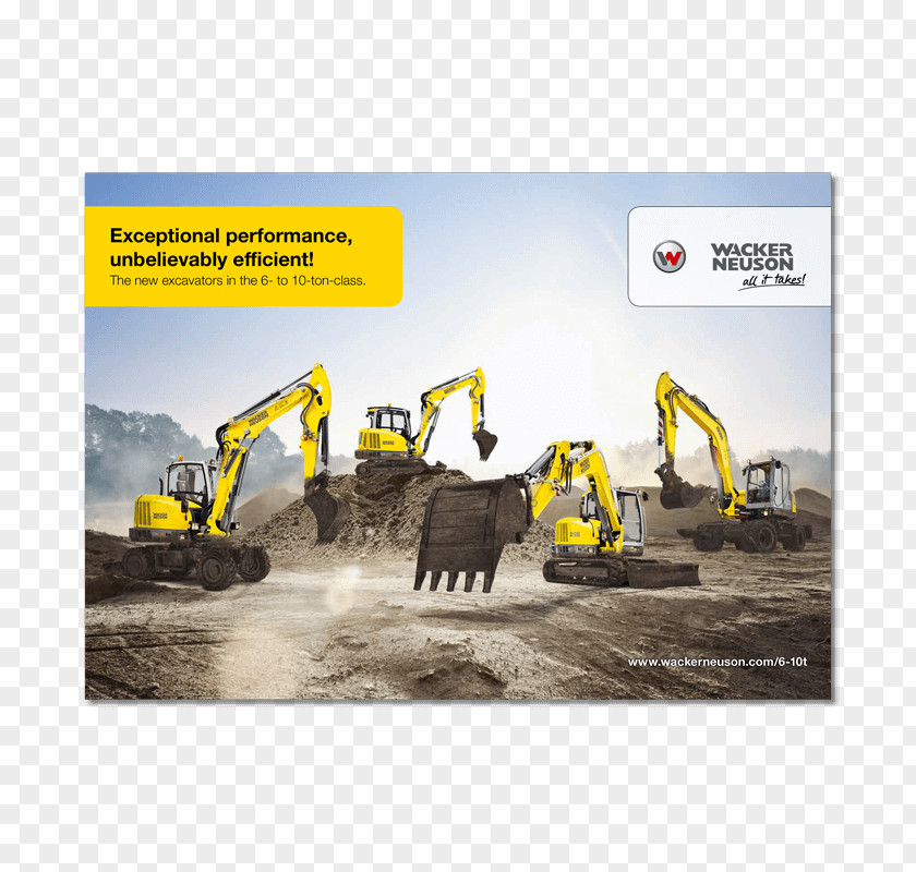 4s Shop Poster Wacker Neuson Heavy Machinery Kramer Company Excavator PNG