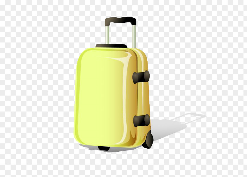Cartoon Bag Travel Suitcase Icon PNG