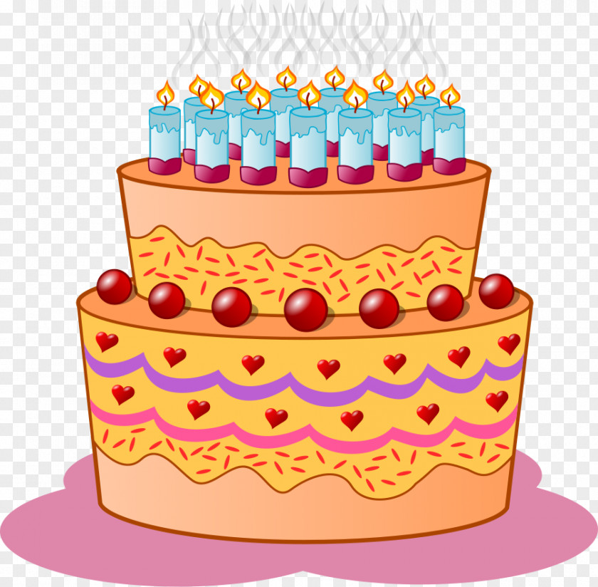 Free Cake Vector Birthday Wedding Icing Tart Clip Art PNG