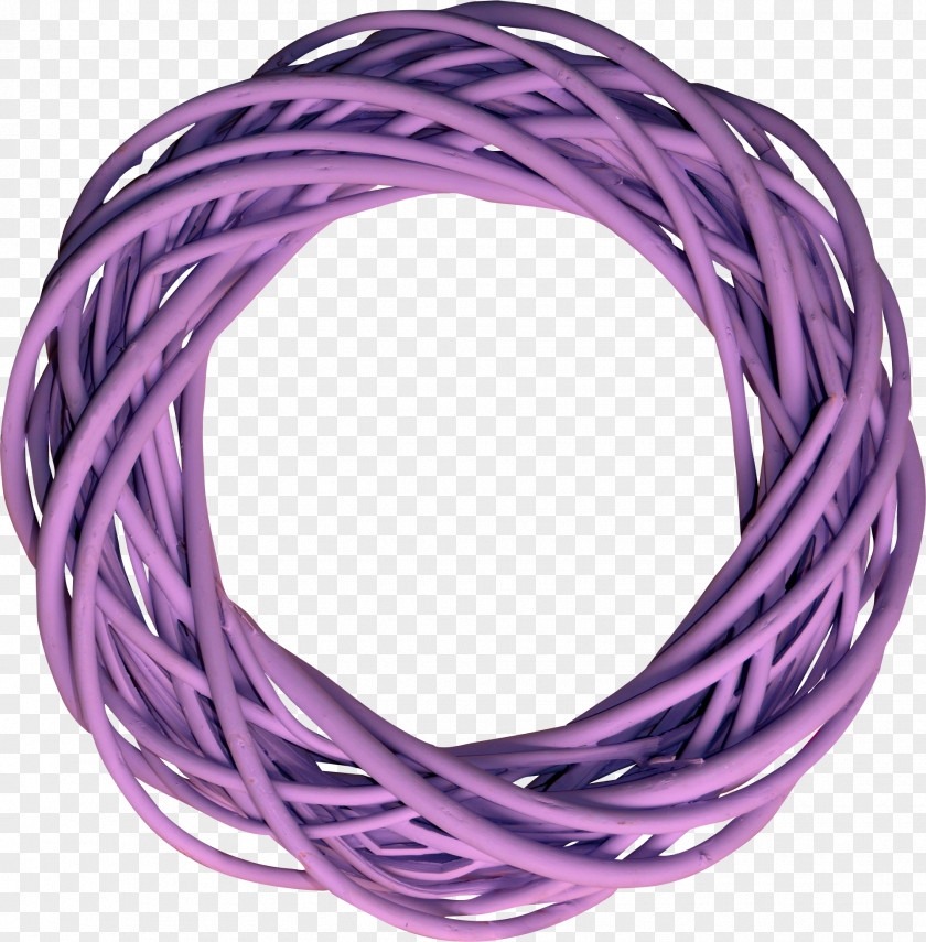 Ribbon Picture Frame Violet Lilac Purple PNG