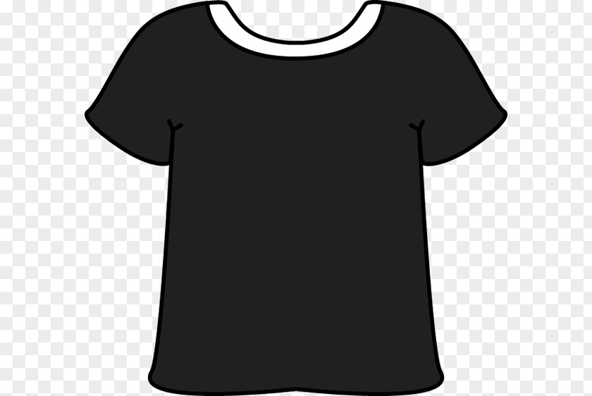 White Collar T-shirt Sleeve Clothing Black PNG