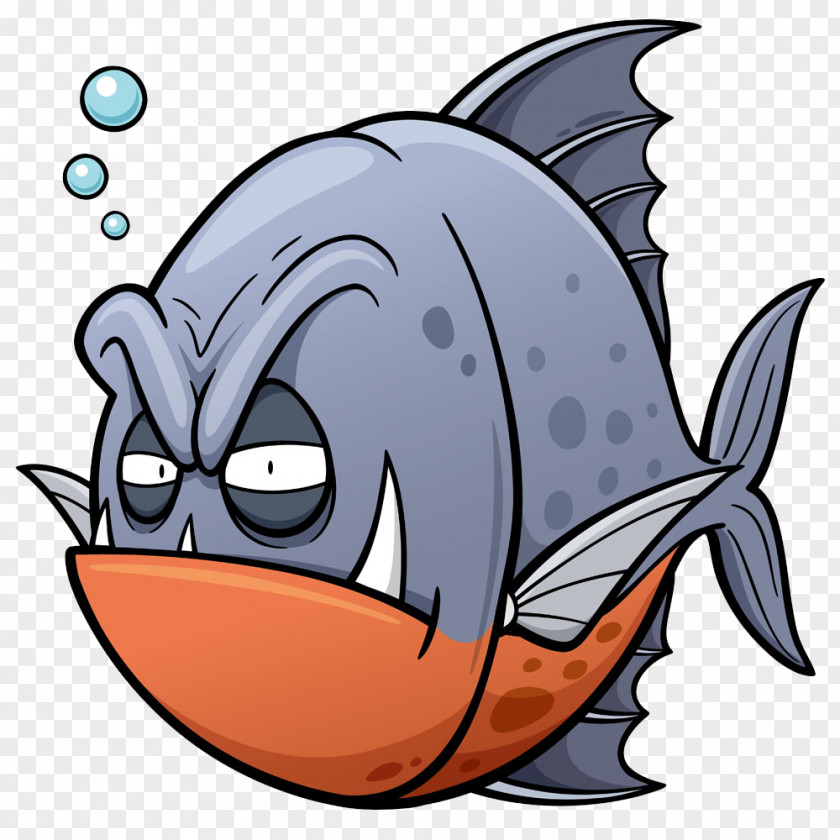 Angry Fish Cartoon Royalty-free Clip Art PNG
