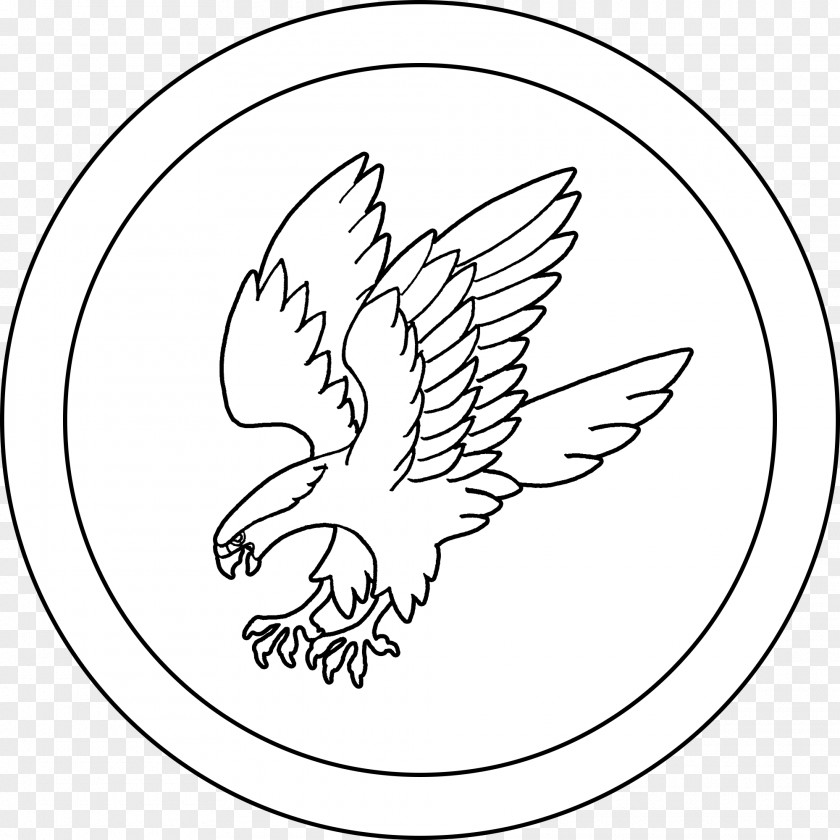 Heraldic Drawing Falcon Silhouette Heraldry PNG