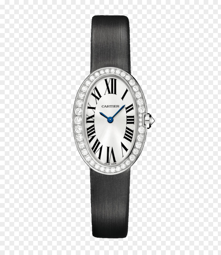 Cartier Watches Black Mechanical Female Form Tank Watch Diamond Colored Gold PNG