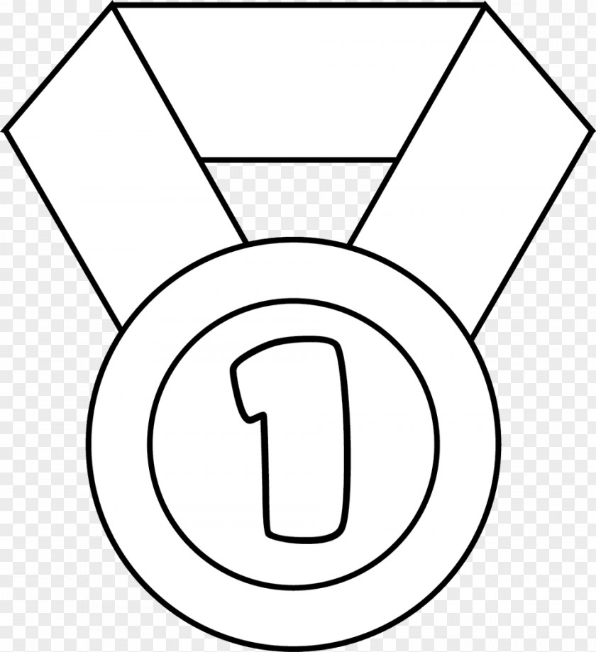 Medal Olympic Games Gold Coloring Book PNG