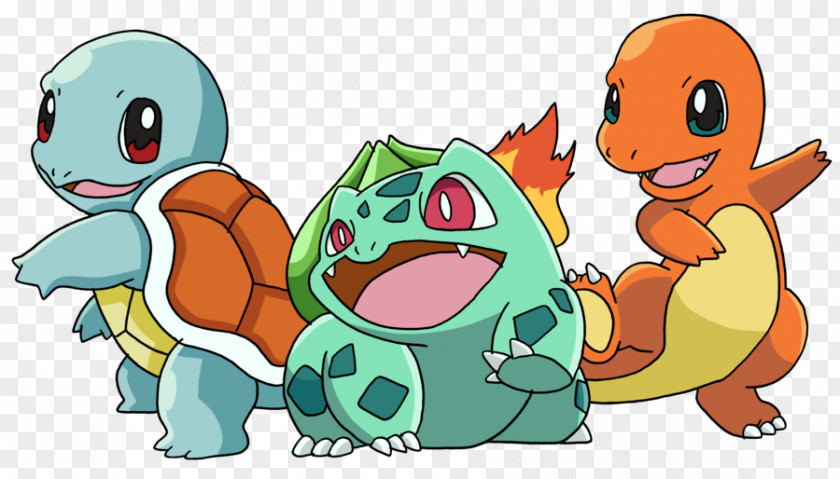 Starters Pokémon GO Battle Revolution Red And Blue Pikachu PNG
