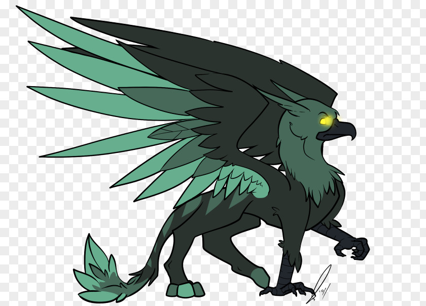 Griffin Creature Dragon Legendary Phoenix Art PNG