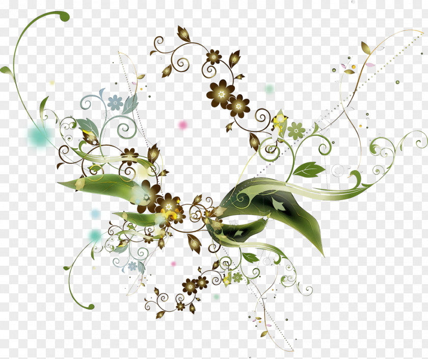Lily Of The Valley Plant Watercolor Floral Background PNG