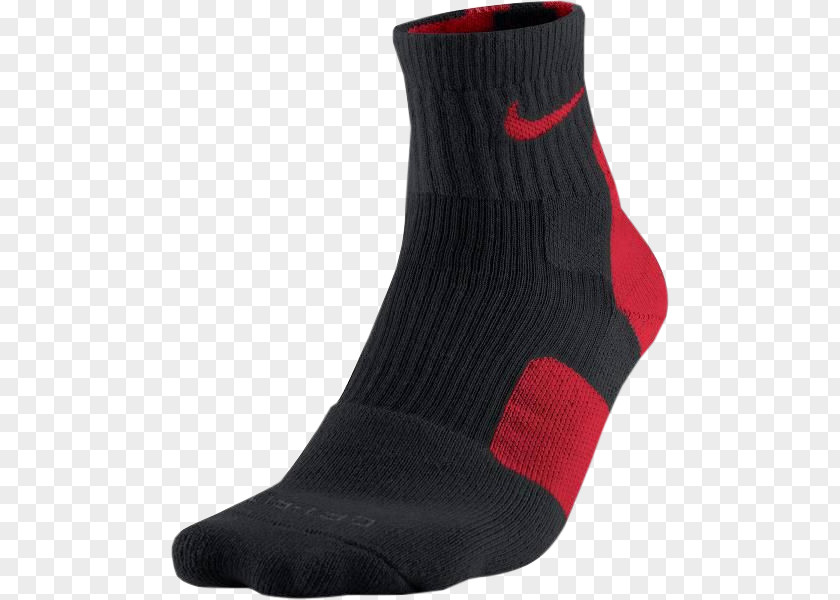 Nike Socks Sock Shoe Black M PNG