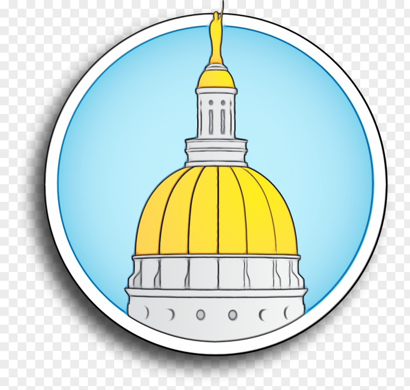 Place Of Worship Steeple Dome Landmark Yellow Clip Art PNG