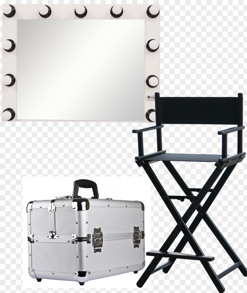 Table Make-up Artist Director's Chair Folding PNG