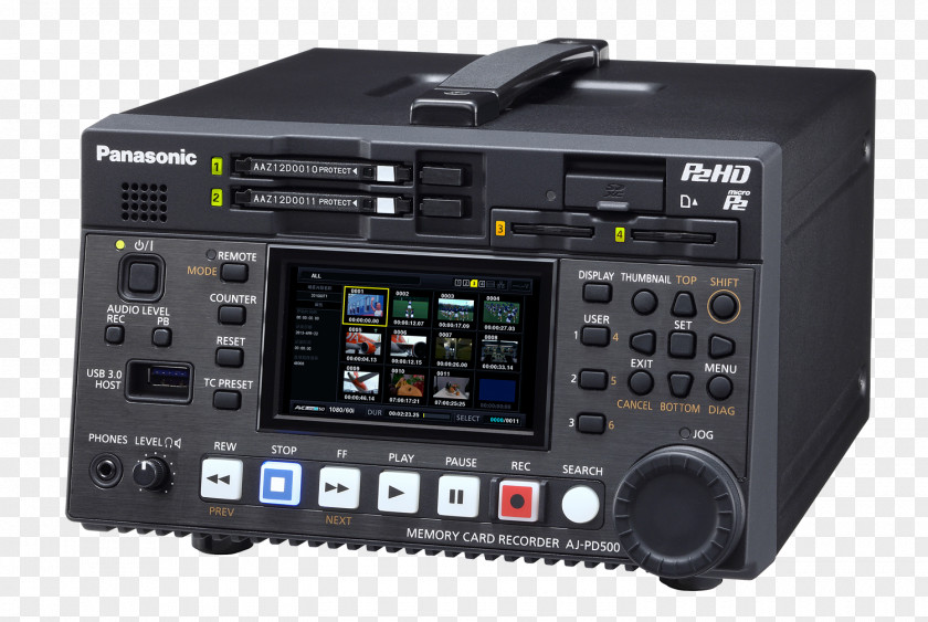 Video Recorder MicroP2 AVC-Intra Serial Digital Interface Panasonic PNG