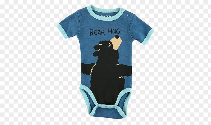 Blue Creeper T-shirt Bear Hug Nightshirt PNG