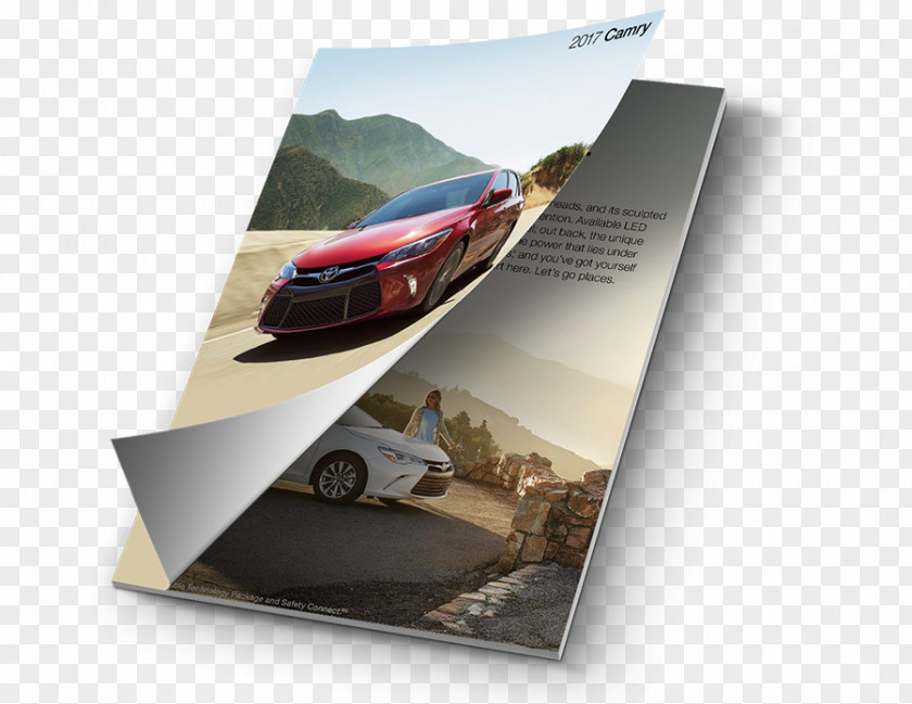 One-page Brochure 2017 Toyota Camry Car Paper Advertising PNG