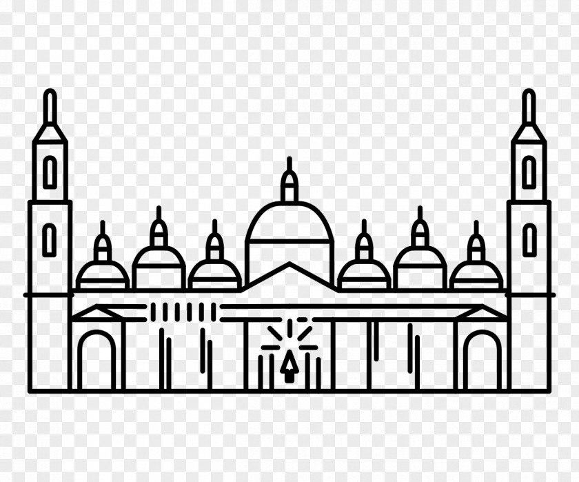 Pilar Cathedral-Basilica Of Our Lady The Pillar Coloring Book Mosque Mandala PNG