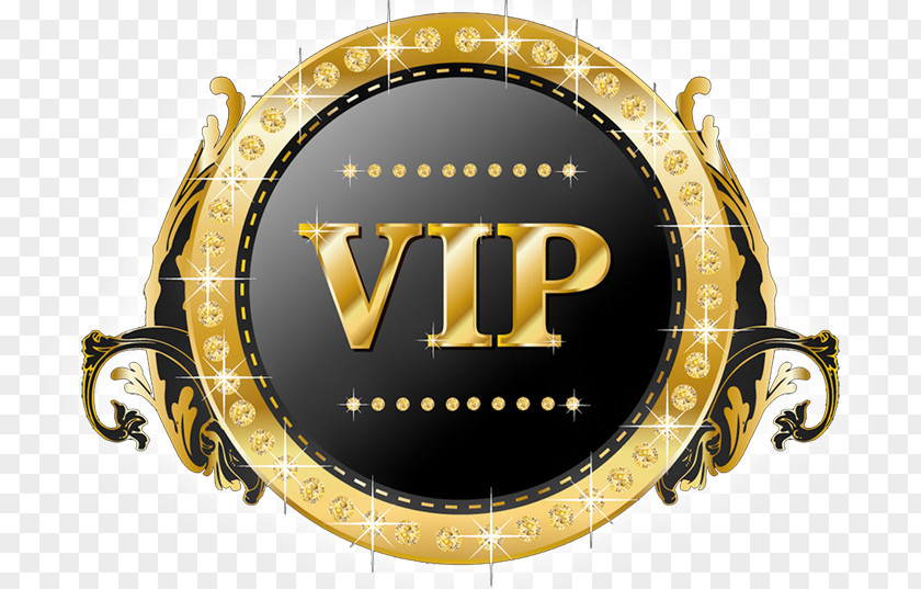 Vip Logo Golden Clip Art Image Very Important Person PNG