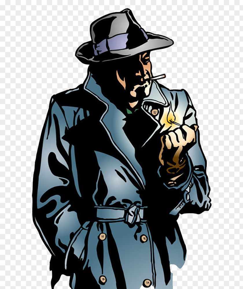 A Man With Cigarette In His Coat PNG