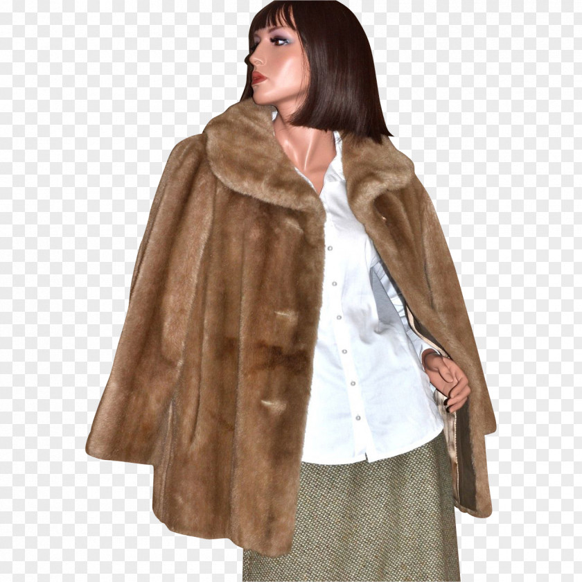 Coat Fur Clothing Jacket American Mink PNG