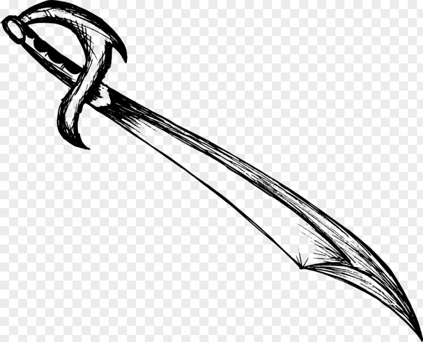 Drawing Larp Axe Sword Line Art Clip PNG