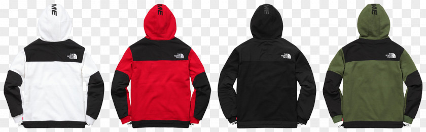 Face Black Jacket With Hood Supreme The North Hoodie Backpack PNG