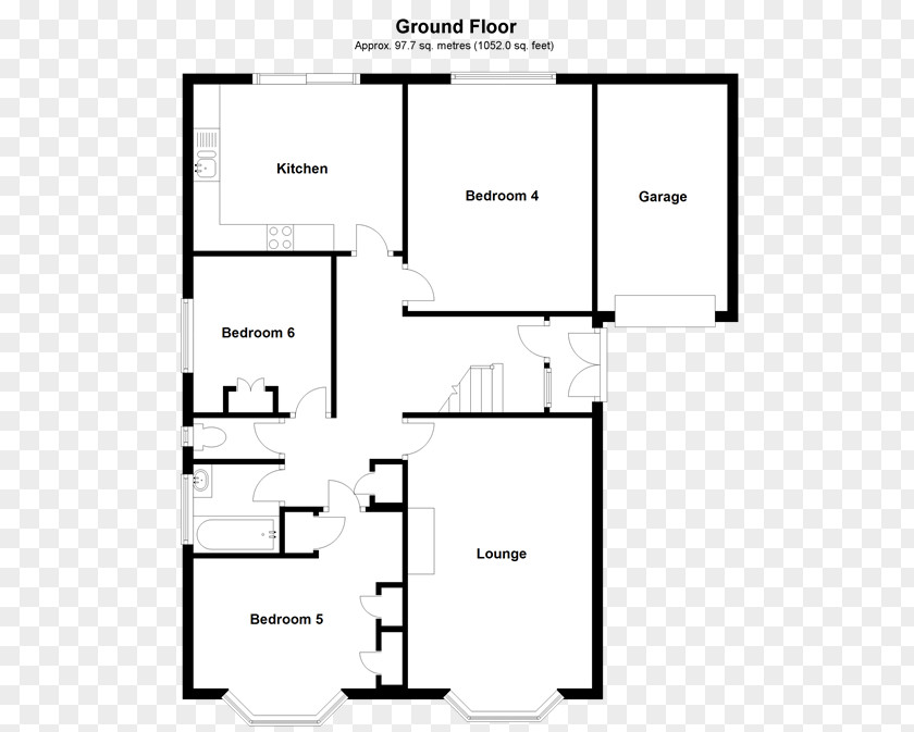 Floor Plan Bungalow Bedroom Living Room PNG