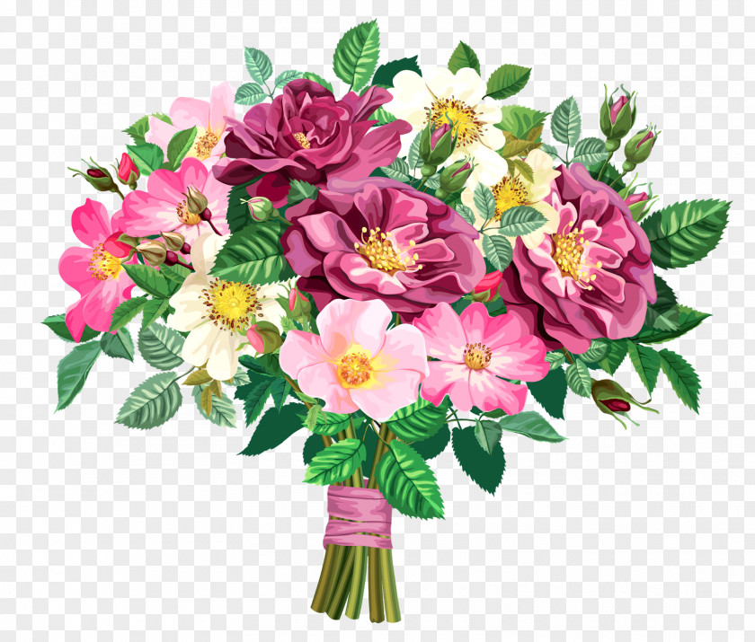 Peony Watercolor Flower Bouquet Floral Design Clip Art PNG