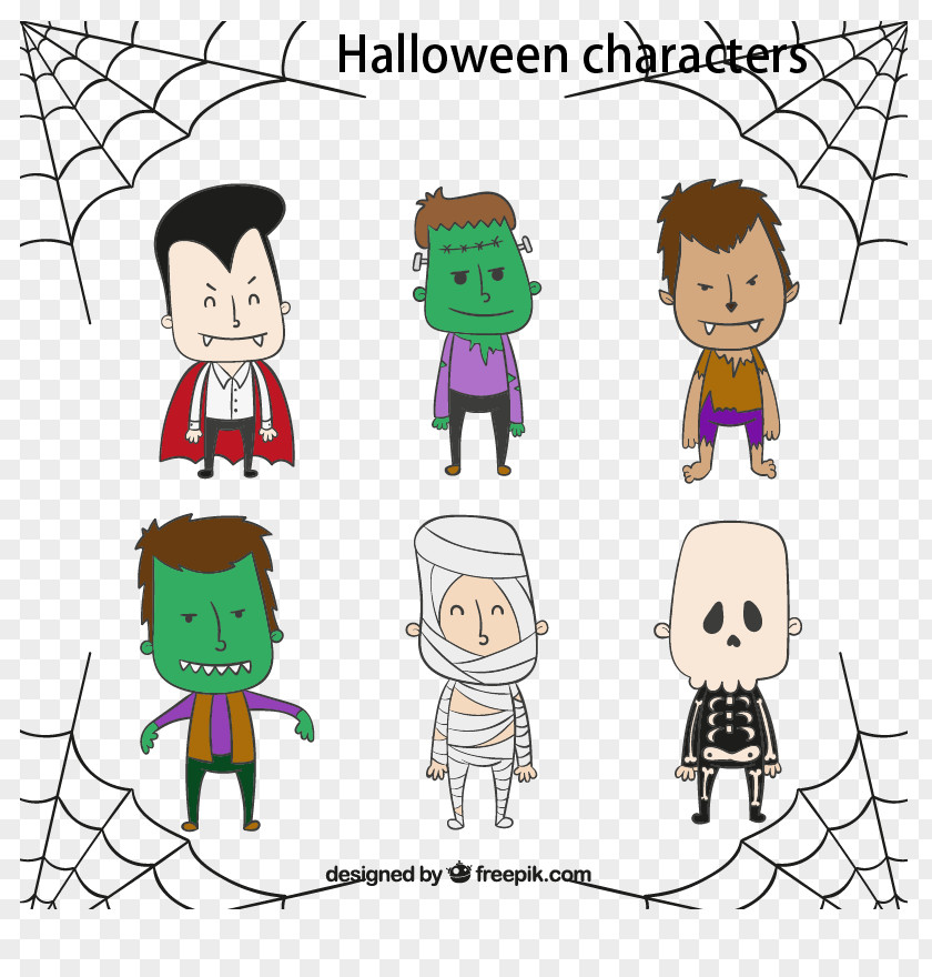 Halloween Cosplay Vector Material Downloaded, Adobe Illustrator Clip Art PNG