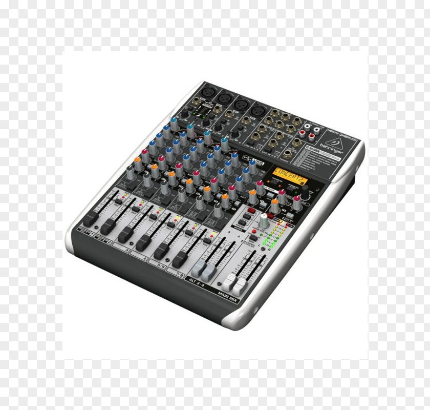 Microphone Audio Mixers Behringer Xenyx X1204USB Mixer PNG